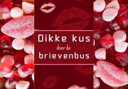 Droptelegram Cadeaupakket “Dikke Kus Door de Brievenbus”
